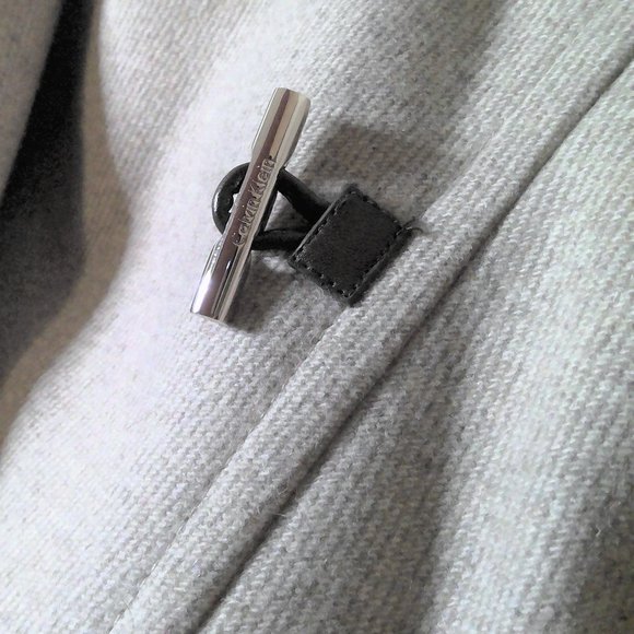 Calvin Klein Over Coat with Metal Closure Accents Sandstone Size 2x - Picture 7 of 7